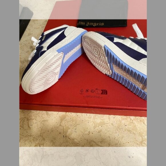 Palm Angels NIB Boy's Palm University Low-Top Leather Sneakers, (Size 13) (31EU) - Picture 5 of 6